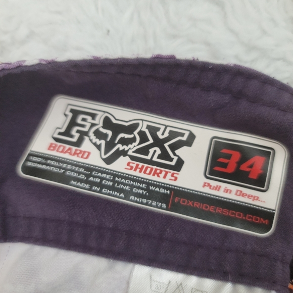 Vintage/ Fox Men's Board shorts/ size 34 - Picture 2 of 4